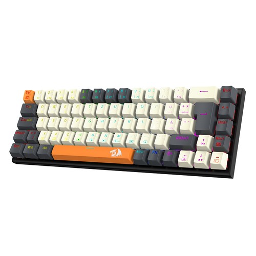 Redragon K633CGO-RGB Ryze 68-Key Compact Mekaniskt speltangentbord Tysk layout RGB Bakgrundsbelysning Röd Switch