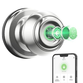 Geek Chef GeekTale K01-05 Smart Fingerprint Door Knob Silver