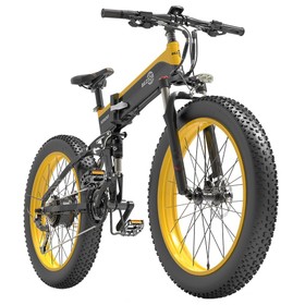 Bicicleta eléctrica BEZOIR X1500 26in 12.8Ah 48V 1500W 40Km/h Negro Amarillo