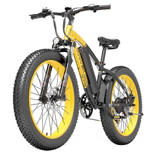 GOGOBEST GF600 Electric Bike 26in 1000W 48V 13Ah 40Km/h Black Yellow