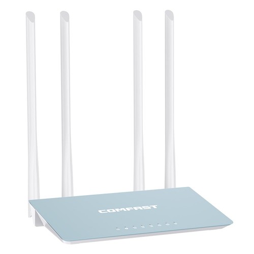 COMFAST Dual-Band 1200M Heim-Highspeed-WLAN-Router Kabelgebundener 100-Megabit-Port High-Power Through-Wall Blue - EU