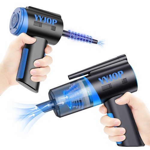 Electric Air Duster Upgraded Air Duster and Vacuum Blue