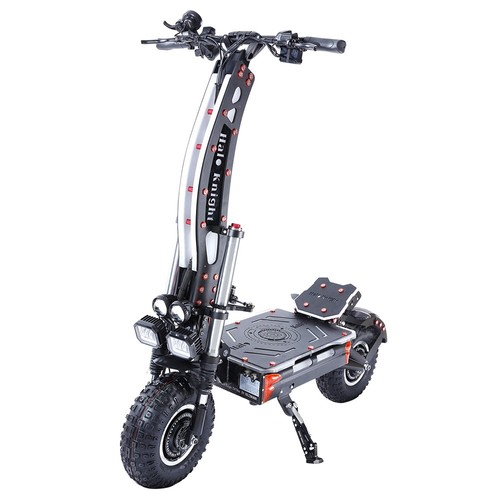 Στα 3,049.99 € από αποθήκη Ευρώπης Geekbuying | Halo Knight T107Max Off-road Electric Scooter 14 Inch Pneumatic Tires 2*4000W Dual Motors 120Km/h Max Speed 72V 50Ah Battery 125KM Max Range 200KG Max Load XOD Hydraulic Brake & Electric Brake Black