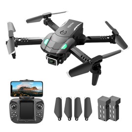 S128 Mini Drone 4K HD Camera Obstacle Avoidance Foldable Quadcopter Toy - 2 Batteries 2 Cameras