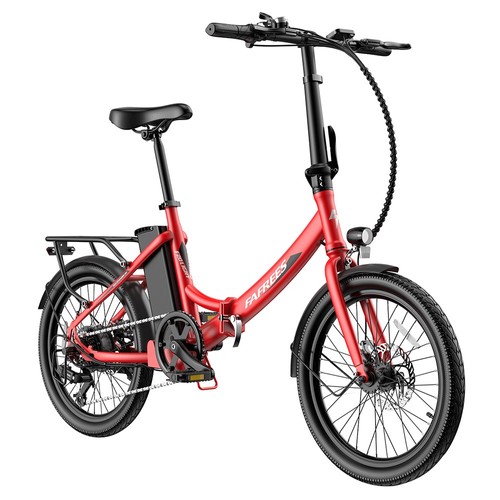 F20 Leichtes E-Bike 20 Zoll 250W 36V 14,5AH 25Km/h Geschwindigkeit Rot