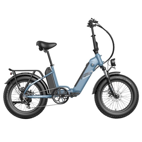 FF20 Polar E-Bike 40Km/h 500W 48V 10,4AH Dubbelt batteri Blå