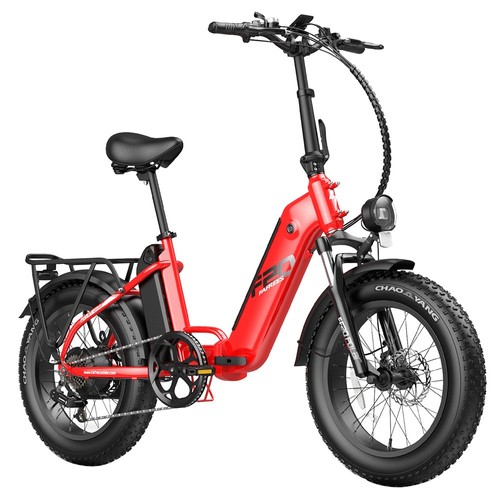 FF20 Polar E-Bike 40 km/h 500 W 48 V 10,4 Ah Doppelbatterie Rot