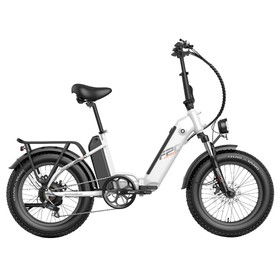 Fafrees FF20 Polar E-Bike 40 كم / ساعة 500 وات 48 فولت 10.4 أمبير بطارية مزدوجة بيضاء