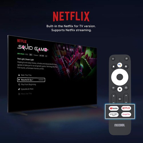 MECOOL KM2 PLUS Netflix Supported 4K Android TV 4K TV BOX