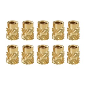 TWO TREES 10pcs M4 Mellow Brass Hot Melt Insert Nuts