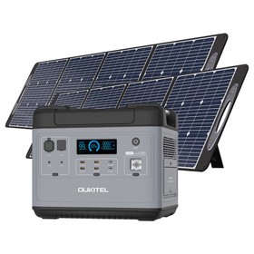 OUKITEL P2001 Ultimate Power Station + 2 x PV200 200W ソーラーパネル