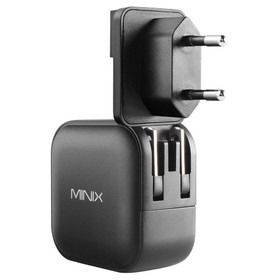 MINIX P1 GaN Chargeur Rapide 66W Sortie Max, 1*Ports USB-A 2*USB-C