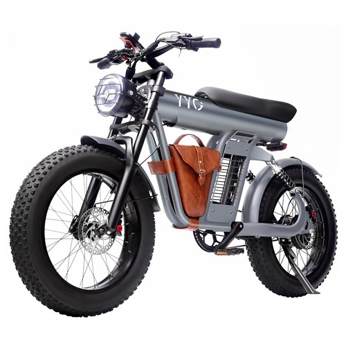YYG GYL111 Electric Bike 1200W Motor 45Km/h Max Speed 48V 20Ah Battery 65KM Max Range 20*4.0'' Spoke Wheel Front & Rear Hydraulic Brakes