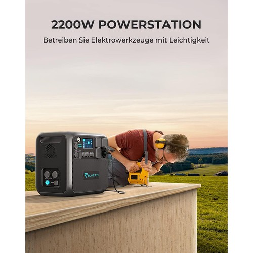 BLUETTI AC200MAX 2200W Portable Power Station Black