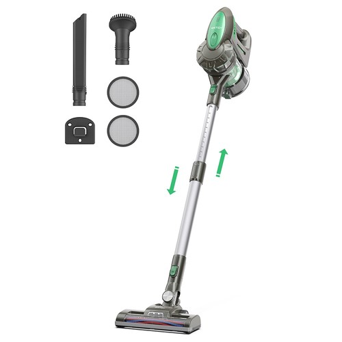 Vactidy V8 Handheld Cordless Vacuum Cleaner, 20KPa Suction, 1.2L Dustbin, LED Electric Brush Head, 2200mAh Detachable Battery, 35min Runtime, for Carpet Pet Hair Cleaning