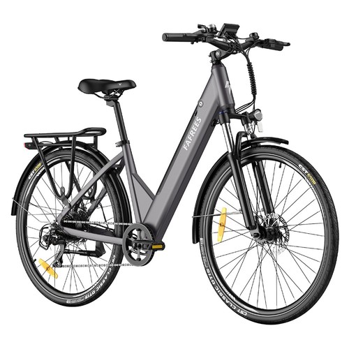 F28 Pro 27,5'' City-E-Bike mit tiefem Einstieg, 25 km/h, 250-W-Motor, 36 V, 14,5 Ah, integrierter, herausnehmbarer Akku, Shimano 7-Gang-Schaltung – Schwarz