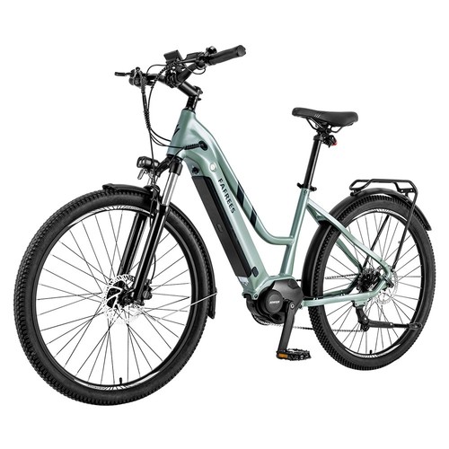 FM8 Pro Elektrofahrrad 27,5 Zoll Luftreifen 36 V 250 W Mittelantrieb 25 km/h Höchstgeschwindigkeit 14,5 Ah Batterie 100–120 km Reichweite – Grün