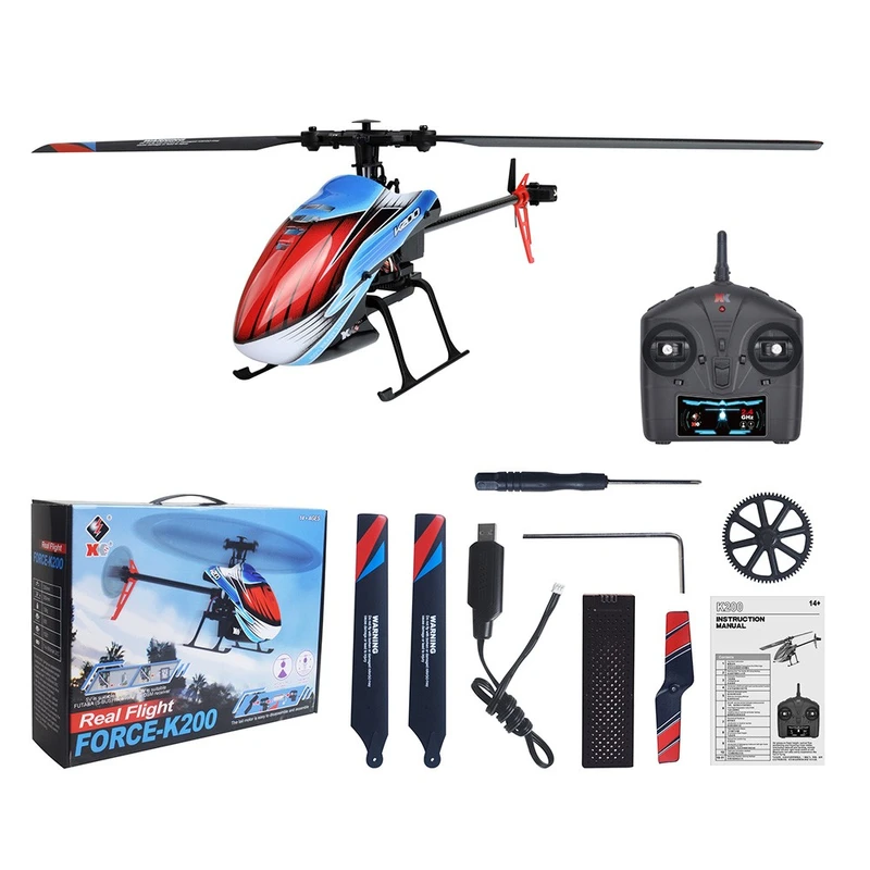 Wltoys K200 RC Helicopter 4CH 2.4G Remote Control 1 Battery