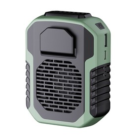 DQ215 Portable Neck Hanging Fan Army Green
