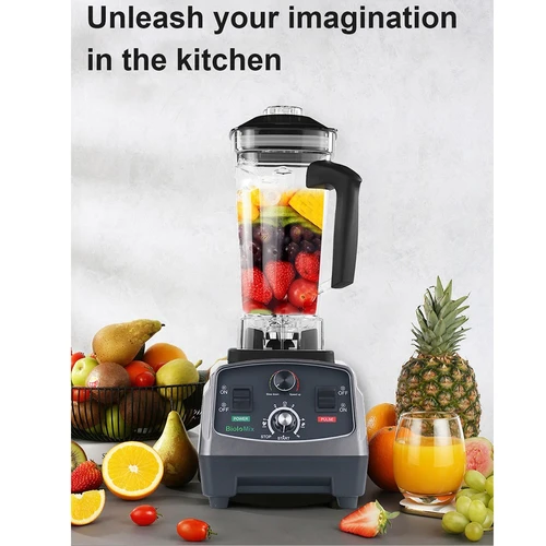 BioloMix Professional Countertop Blender, 2L Capacity, 2200W Power,  Smoothie Blender with Timer, Easy to Clean, All-in-One Appliance