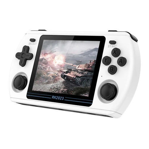 Powkiddy RK2023 16GB+64GB Retro Handheld Game Console White