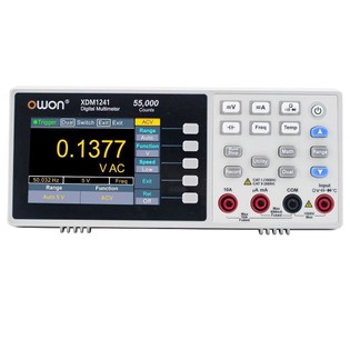 OWON XDM1241 Battery Powered Digital Multimeter, 55000 Counts, True RMS, High Accuracy, with 3.5-inch TFT LCD Screen