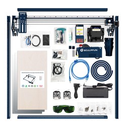 SCULPFUN S30 Ultra 11W Laser Engraver Cutter, Automatic Air Assist, 0.08x0.08mm Laser Focus, Replaceable Lens, Upgraded Linear Slide, Bluetooth, Emergency Stop, Key Lock, Engraving Size 600*600mm - EU Plug