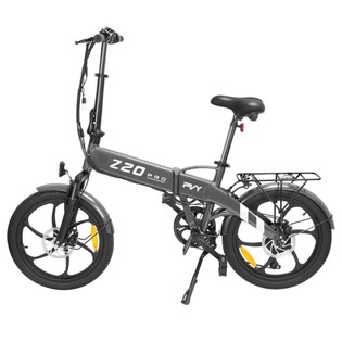 PVY Z20 Pro Electric Bike 20 Inch Tire 500W Hub Motor 25Km/h Max Speed 36V 10.4Ah Removable Battery 80-100KM Range LCD Display – Grey