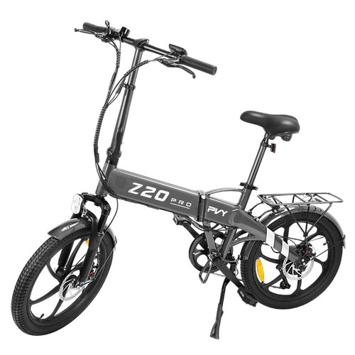 PVY Z20 Pro elcykel 20 tum 250W motor 36V 10,4AH 25Km/h Grå