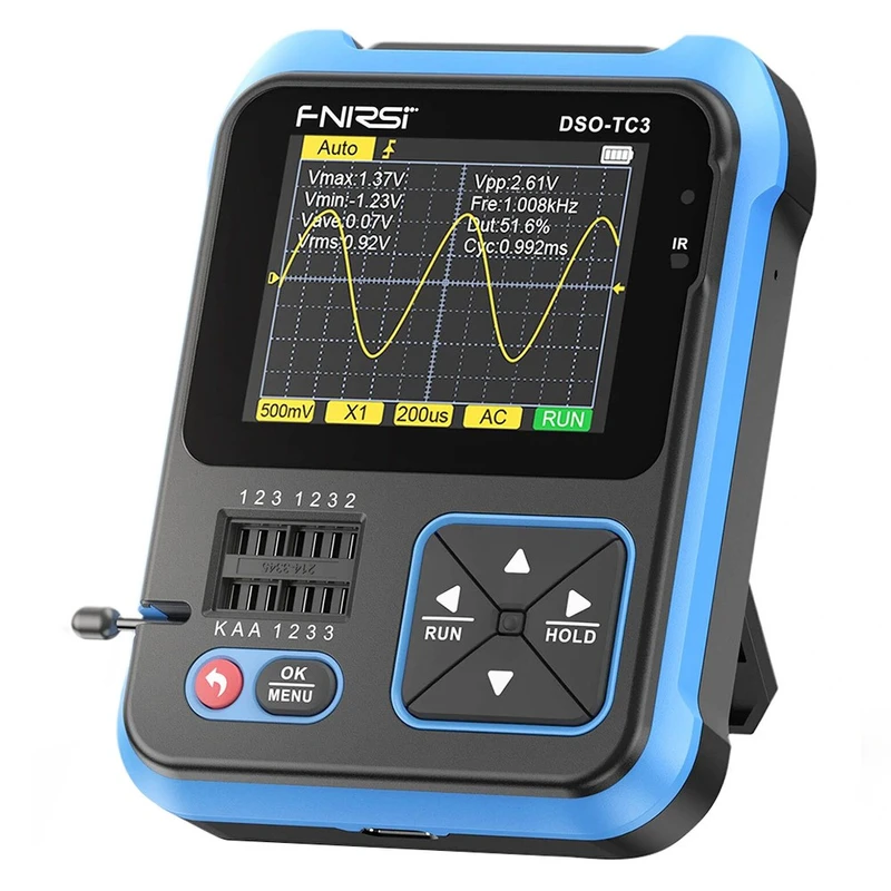 FNIRSI DSO-TC3 3 in 1 Digital Oscilloscope with P6100