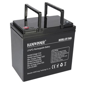 Conjunto de bateria de lítio HANIWINNER HD009-07 12.8 V 54Ah LiFePO4