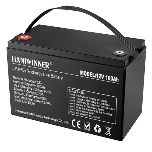 HANIWINNER HD009-10 12,8V 100Ah LiFePO4 litiumbatteripaket