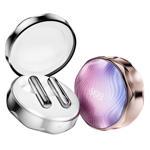 QCY FairyBuds T21 TWS Ohrhörer, Bluetooth 5.3, Ergonomisches Design, Tiefer Bass, One-tap-to-photograph – Silber