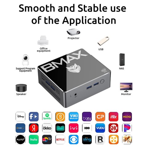 BMAX B2 Pro Mini PC 8GB RAM 256GB SSD US