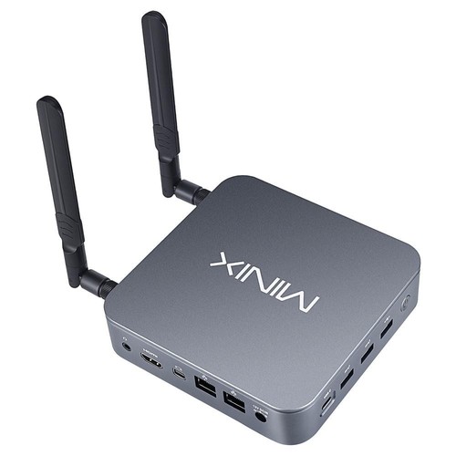 MINIX NEO J51-C8 Max Mini PC, Intel N5105 4 Cores Max 2.90GHz, 8GB RAM 512GB SSD, HDMI + Mini DP+ USB-C 4K@60Hz Triple Display, WiFi 6 Bluetooth 5.2, 2*USB 3.2 1*USB 2.0 2*2.5G RJ45 1*3.5mm Audio Jack, VESA Mounting