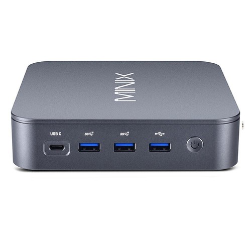 MINIX J51-C8 Max Aluminium-Mini-PC Windows 11 Pro, 8 GB DDR4 512 GB M.2 PCIe NVMe SSD, Wi-Fi 6, Dual 2,5 Gigabit LAN, 4K RTC