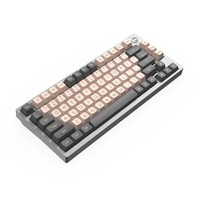 AJAZZ AC081 75% жично алуминиево уплътнение, сменяема горещо, анти-призрачна механична клавиатура за игри с бял превключвател за лаптоп