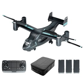 Drone JJRC X27 RC com câmera grande angular 1080P HD 3 baterias