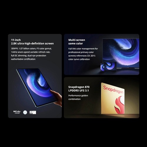 Xiaomi Pad 6 CN Version 8GB RAM 128GB ROM Black