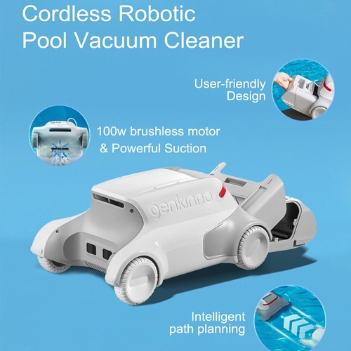 Genkinno P1 Cordless Automatic Robotic Pool Vacuum Cleaner