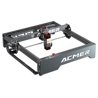 ACMER P1 10W Laser Engraver Cutter, 0.05*0.06mm Spot, 10000mm/min Engraving Speed, Offline Engraving, 32-bit Motherboard, 400x410mm