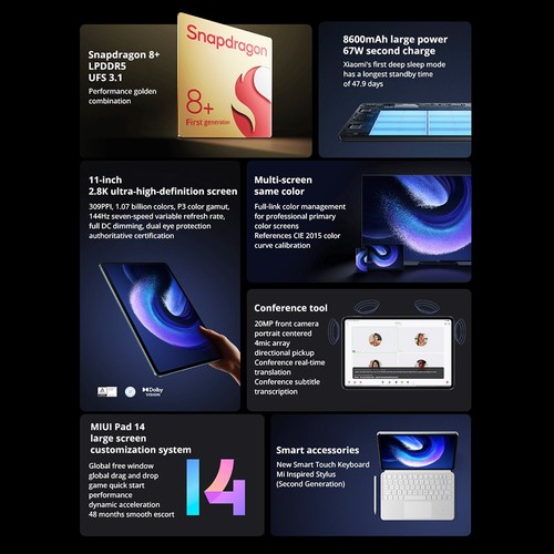 新品未開封 Xiaomi pad 6 pro New Xiaomi Pad 6 Pro 11.0 Inch Tablet PC Android 13