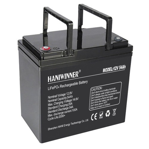 HANIWINNER HD009-07 12.8V 54Ah LiFePO4 Lithium Battery Pack