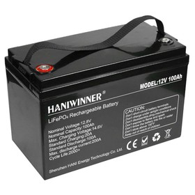 حزمة بطارية ليثيوم HANIWINNER HD009-10 12.8V 100Ah LiFePO4