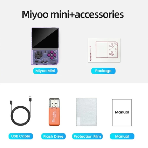 MIYOO Mini Plus Game Console without Games Preinstalled