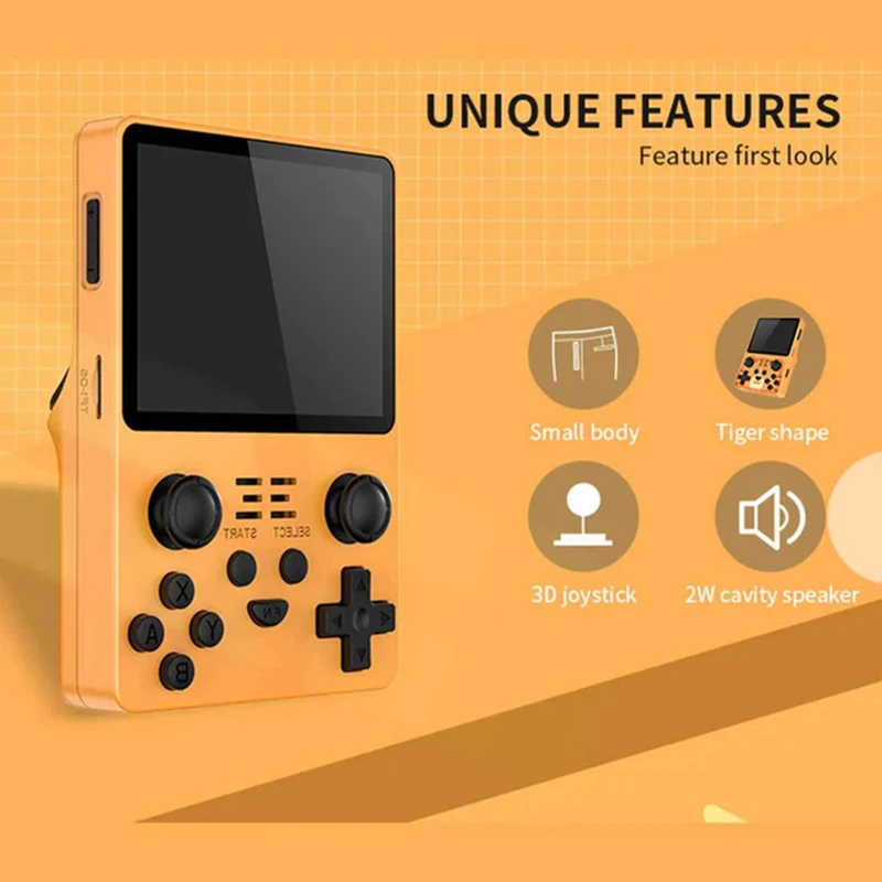 Powkiddy RGB20S Handheld Game Console 16+128GB Orange