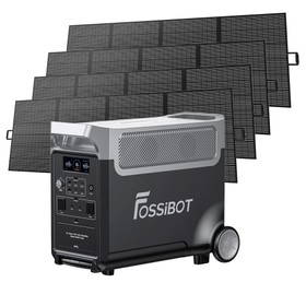 Fossibot F3600 Kraftwerk + 4 x FOSSiBOT SP420 Solarpanel