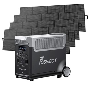 FOSSiBOT F3600 Portable Power Station + 4 x F