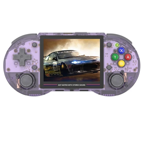 ANBERNIC RG353PS Game Console 128GB TF Card Transparent Purple