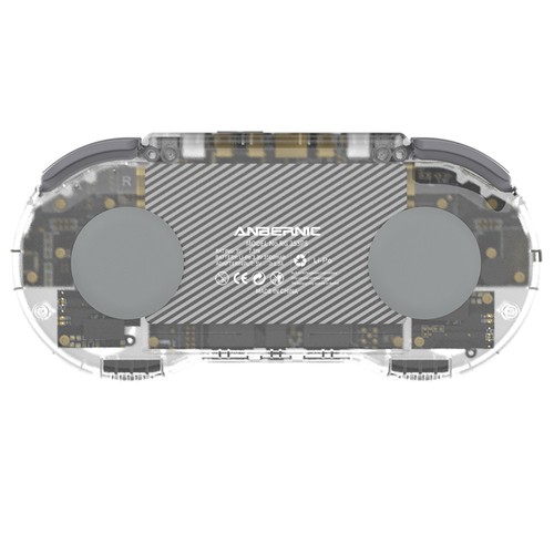 ANBERNIC RG353PS Spielekonsole 128 GB TF-Karte – Weiß Transparent